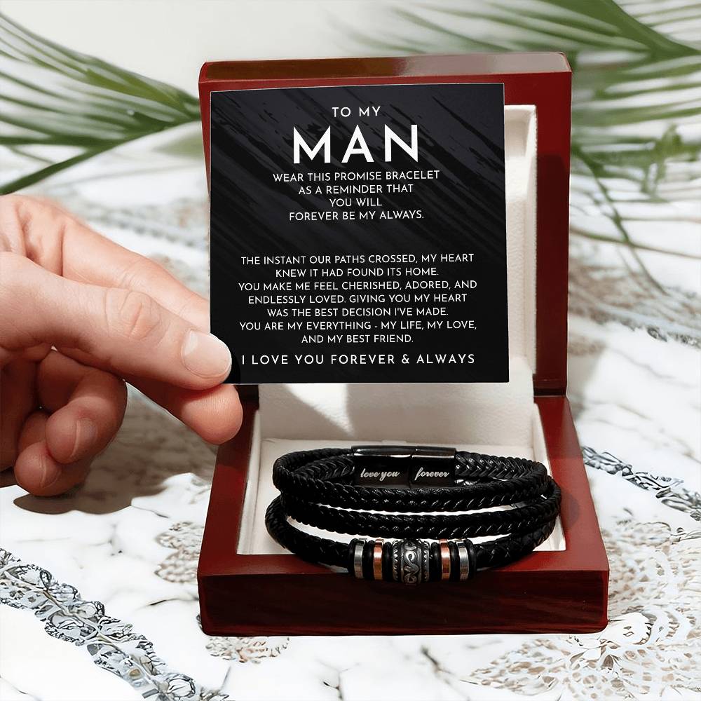 To My Man - Forever Be My Always - Bracelet
