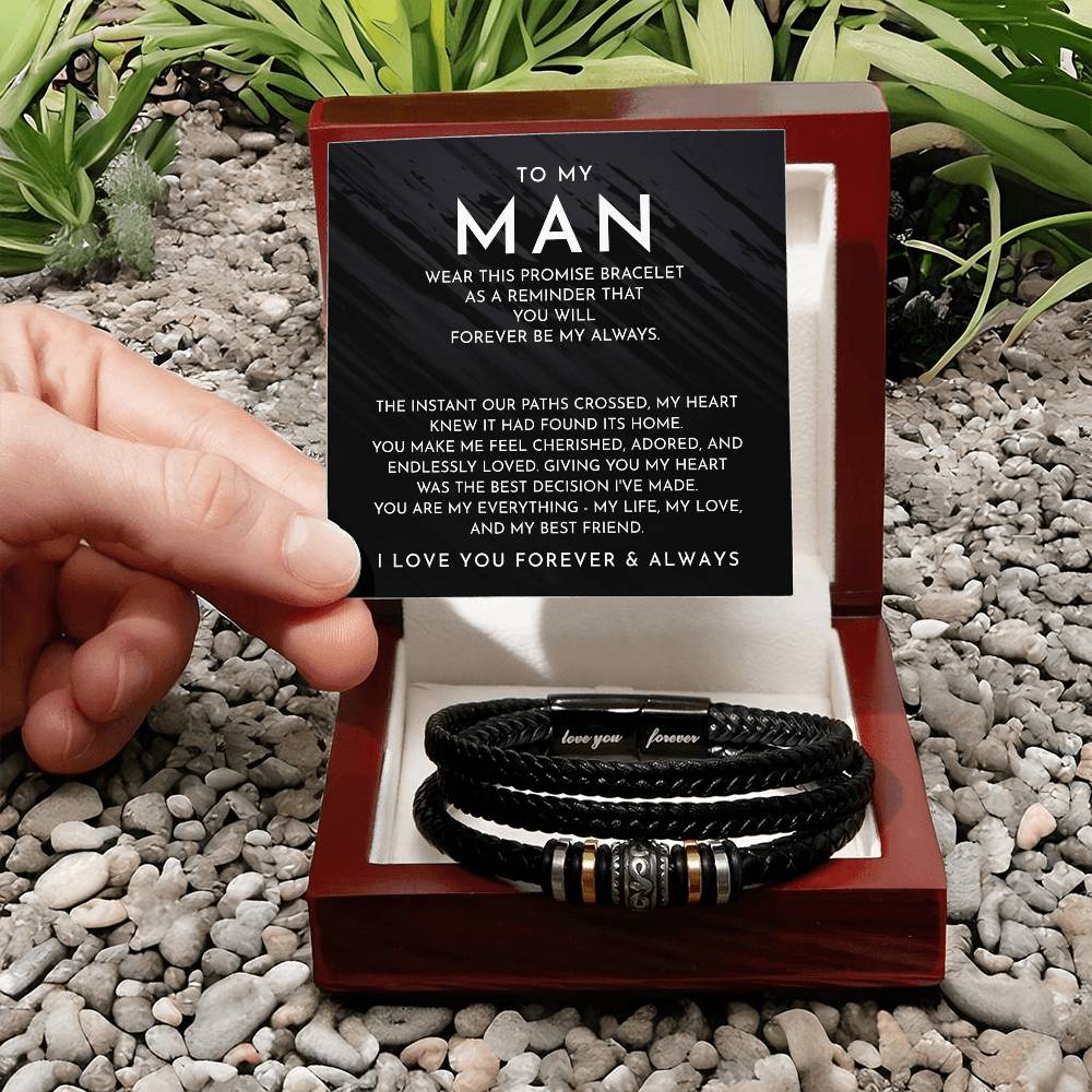 To My Man - Forever Be My Always - Bracelet