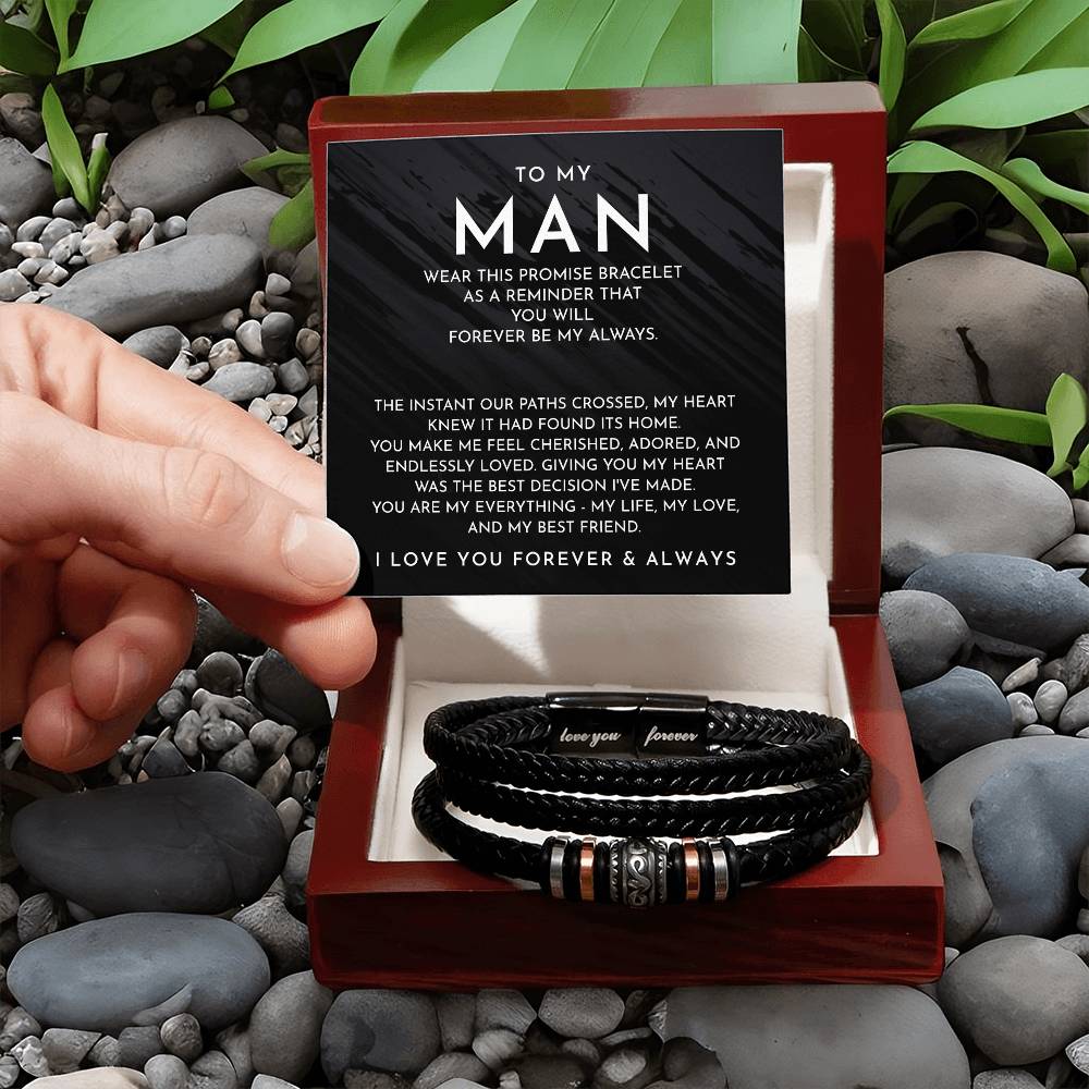 To My Man - Forever Be My Always - Bracelet