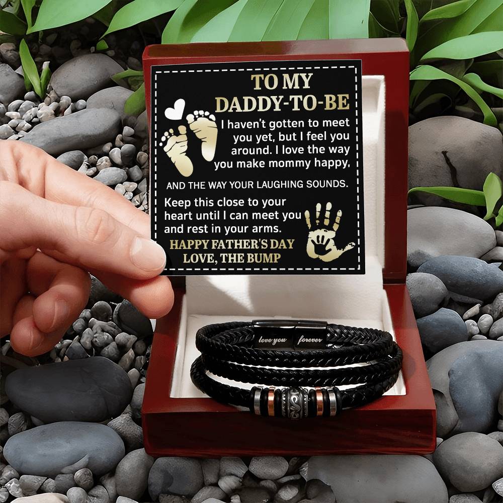 "To My Daddy-to-Be" – First Father’s Day Bracelet