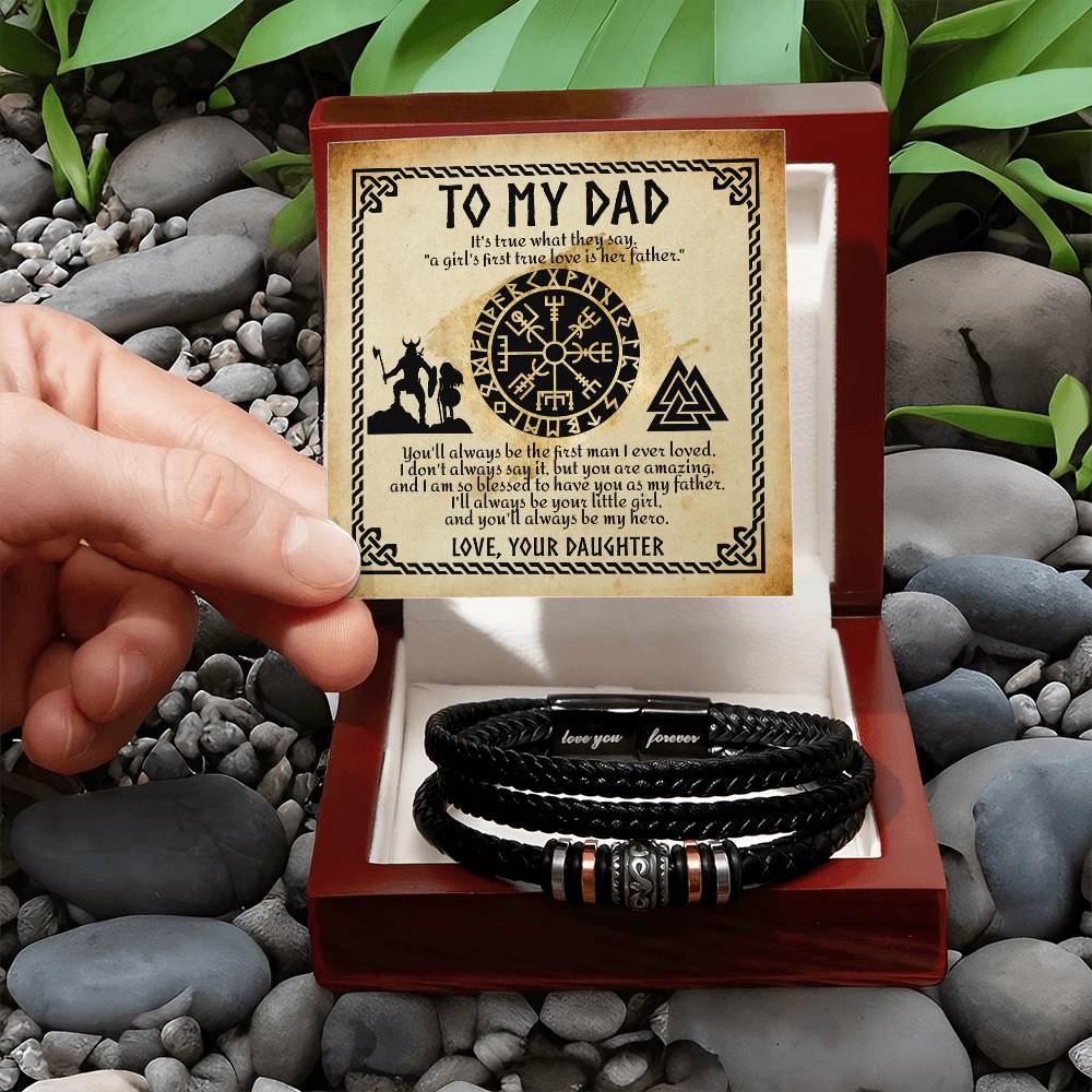 "To My Dad, My First Love" – Viking-Inspired Bracelet