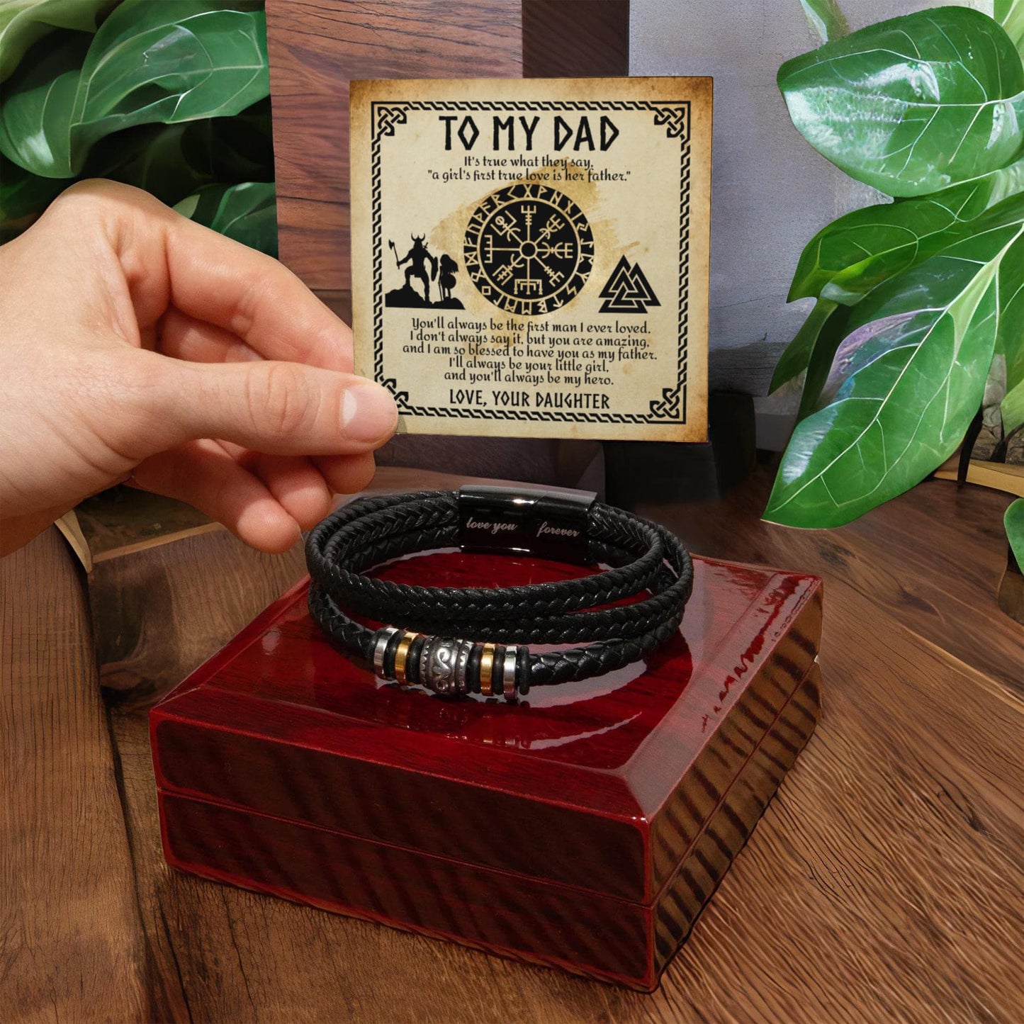 "To My Dad, My First Love" – Viking-Inspired Bracelet