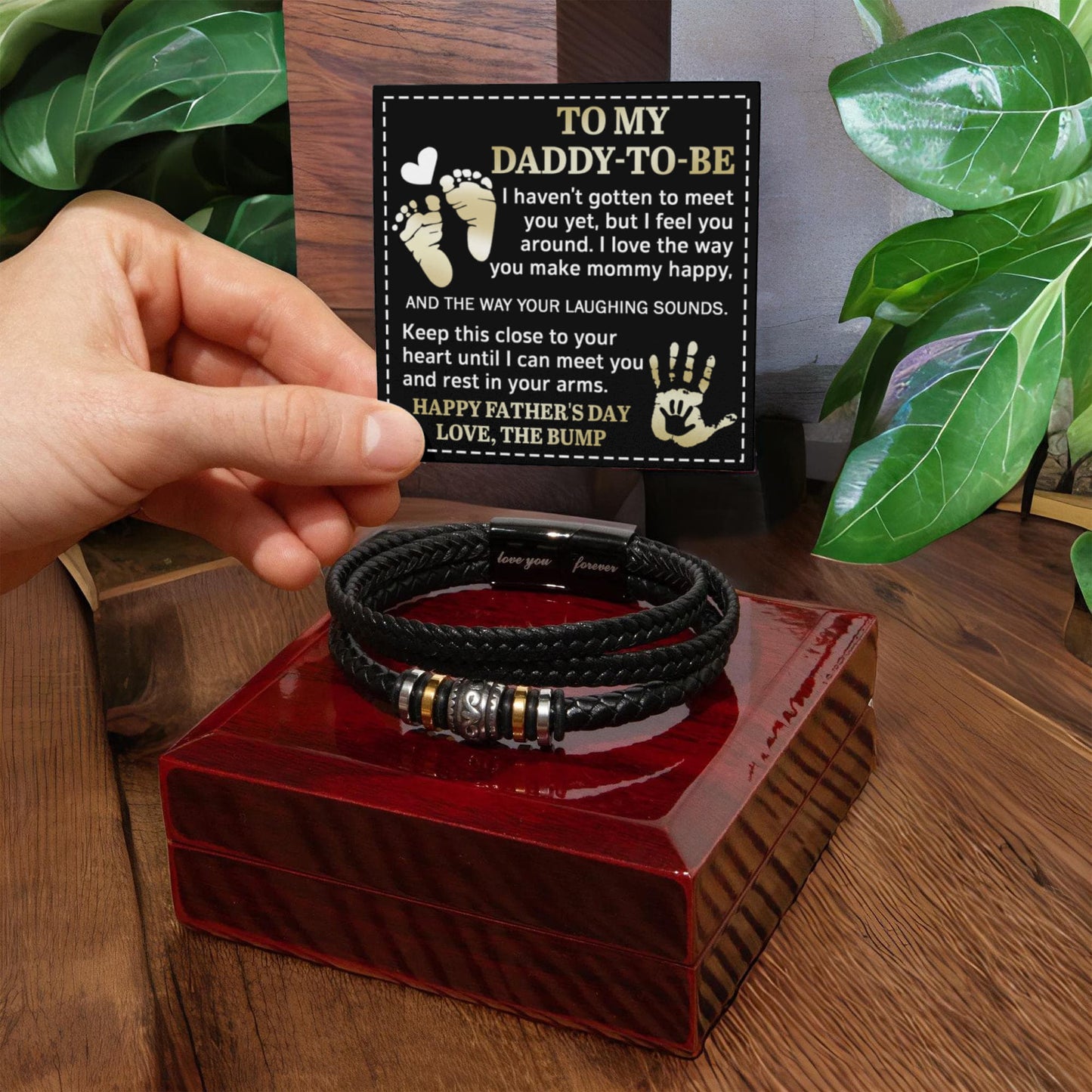 "To My Daddy-to-Be" – First Father’s Day Bracelet