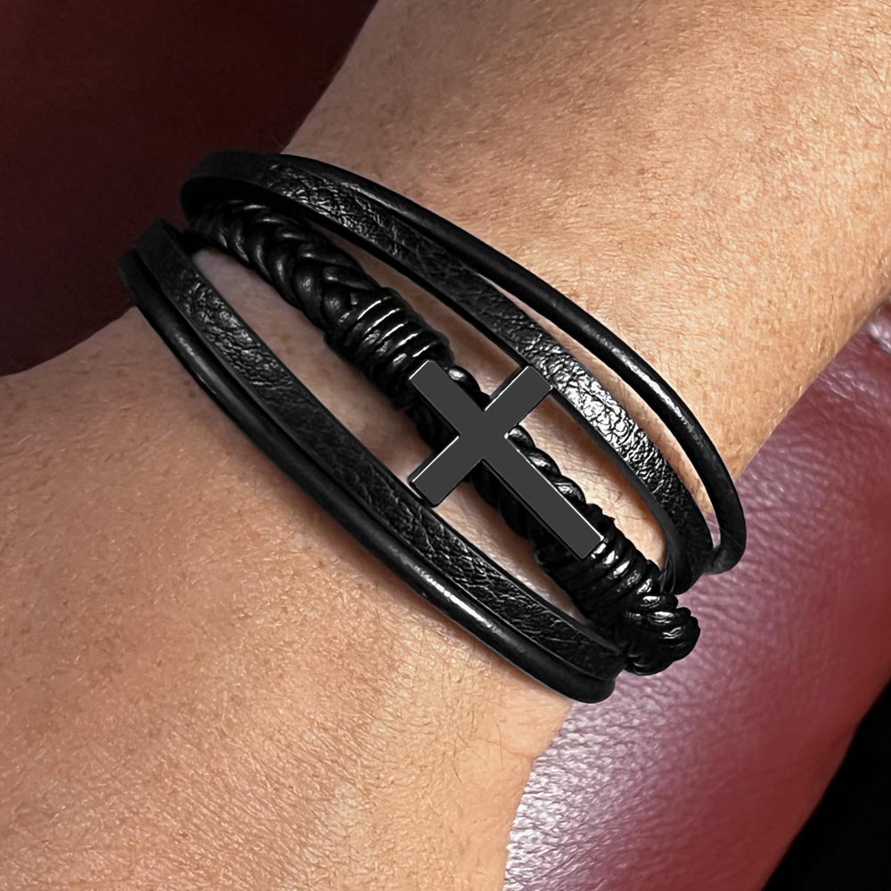 To My Man - Paths Crossed Cross Bracelet