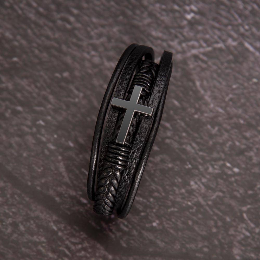 To My Man - Paths Crossed Cross Bracelet