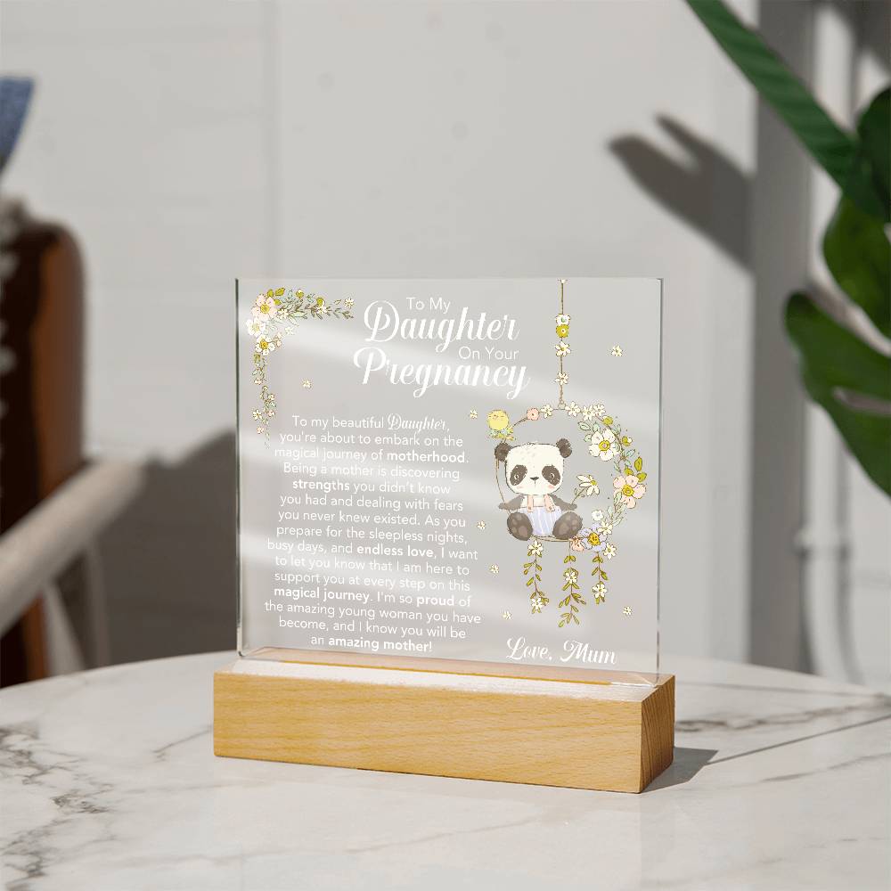 Custom Etsy order acrylic square
