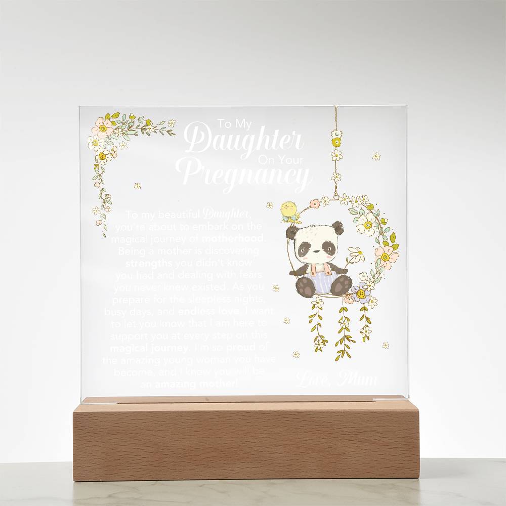 Custom Etsy order acrylic square
