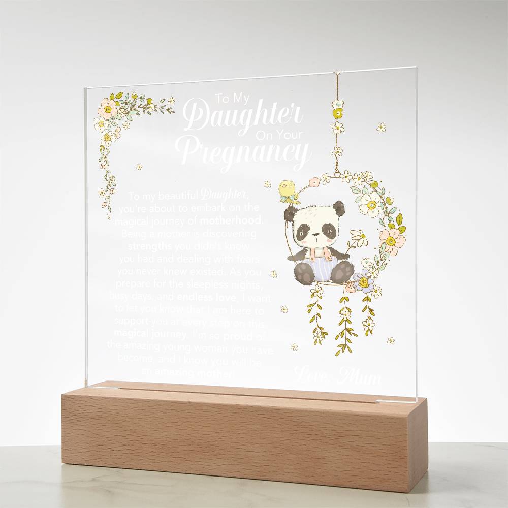 Custom Etsy order acrylic square