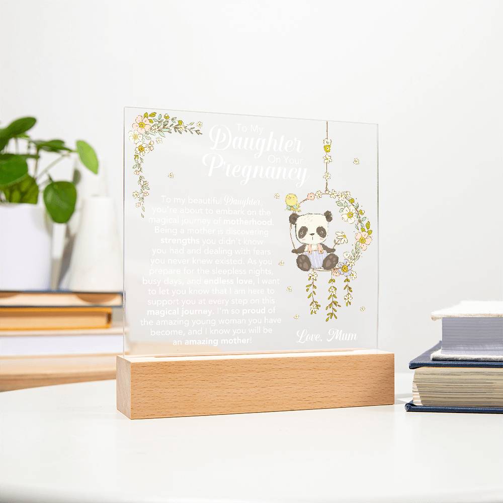 Custom Etsy order acrylic square