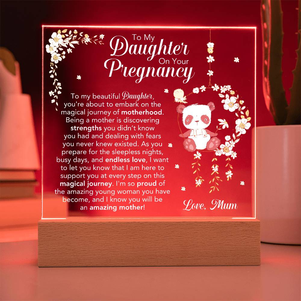 Custom Etsy order acrylic square