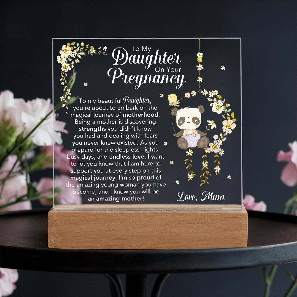 Custom Etsy order acrylic square