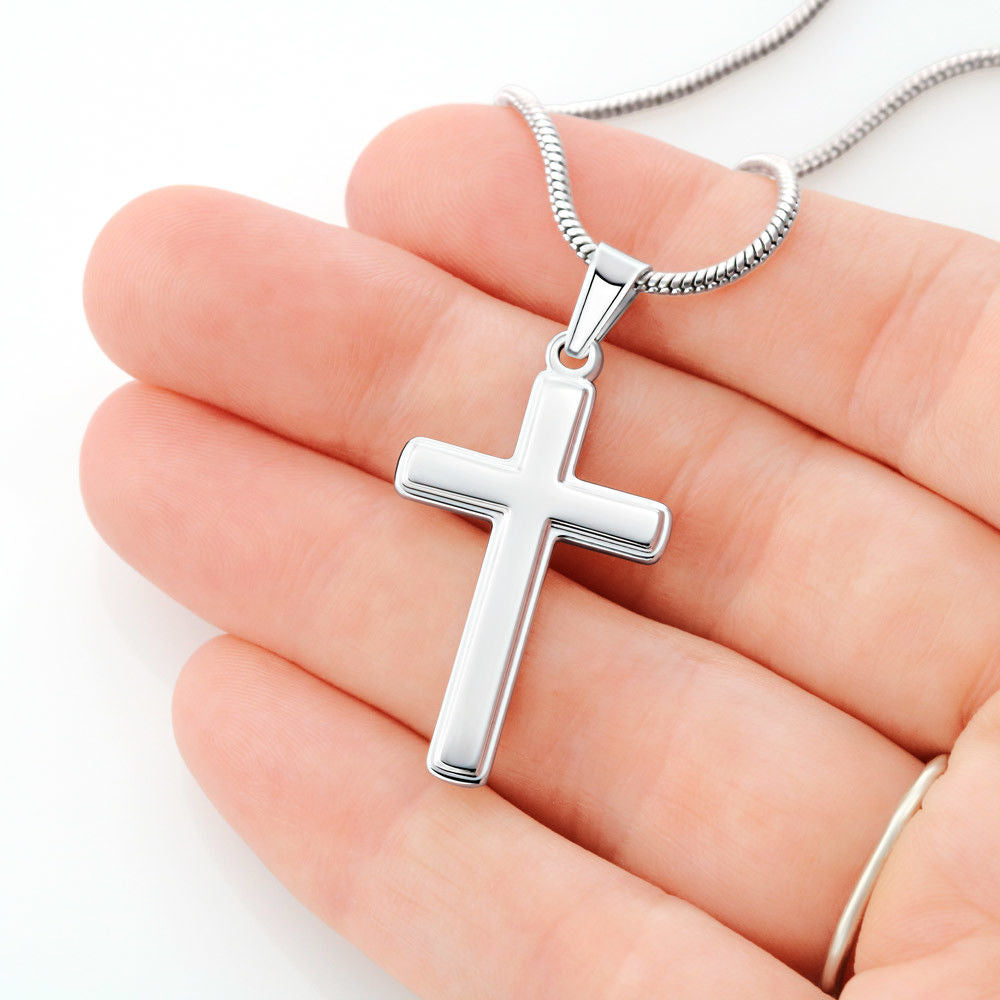 16th Birthday Cross Necklace Personalized