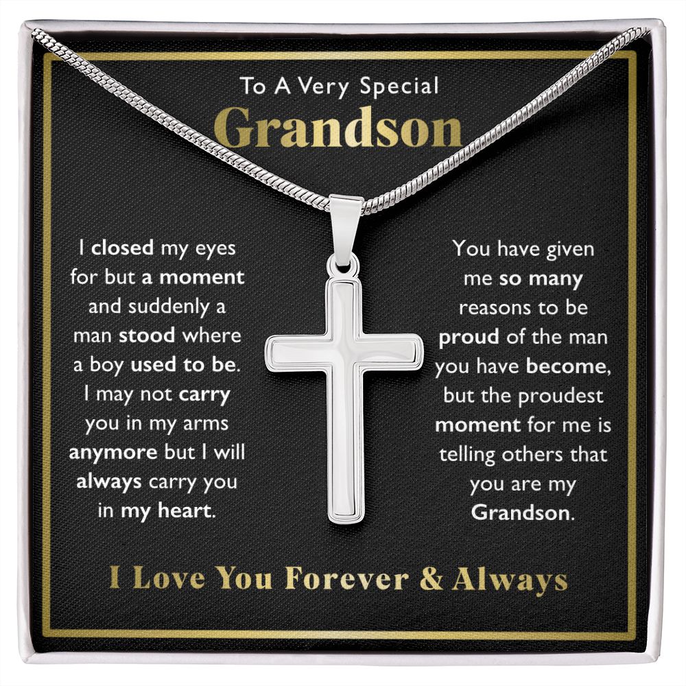 Grandson Special Moments Cross