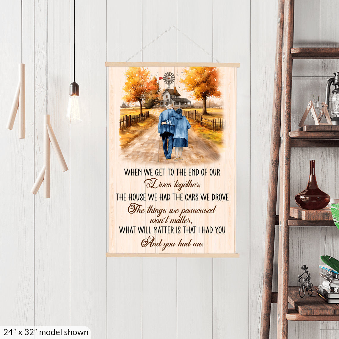 To My Wife - I Had You & You Had Me - Hanging Canvas