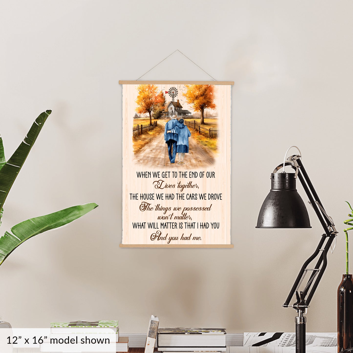 To My Wife - I Had You & You Had Me - Hanging Canvas