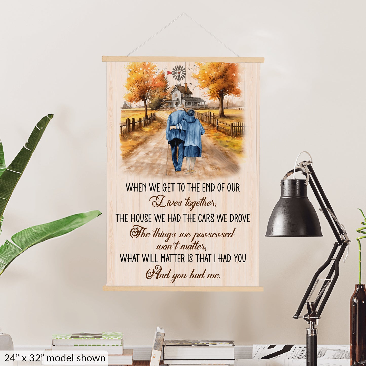 To My Wife - I Had You & You Had Me - Hanging Canvas