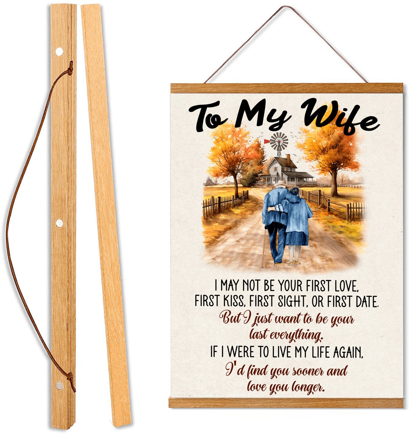 To My Wife - Your Last Everything - Hanging Canvas V2