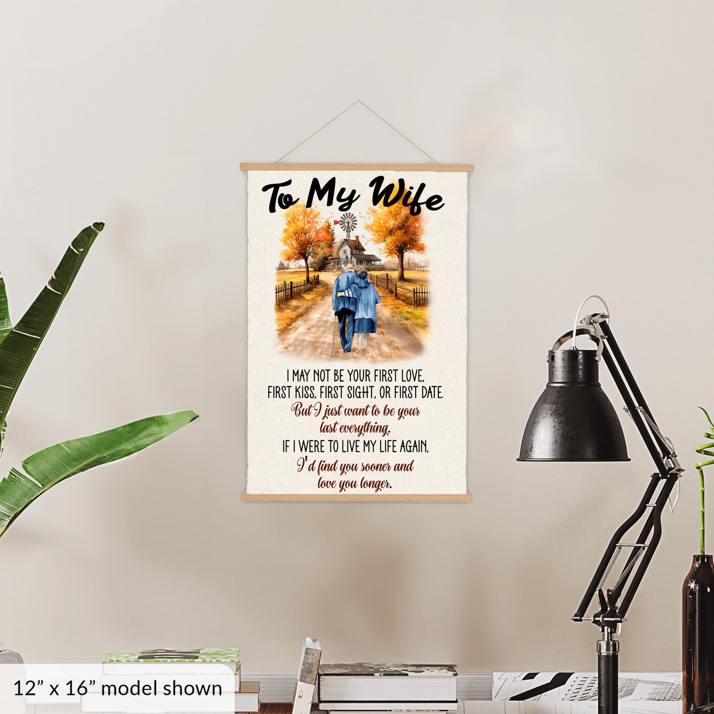 To My Wife - Your Last Everything - Hanging Canvas V2