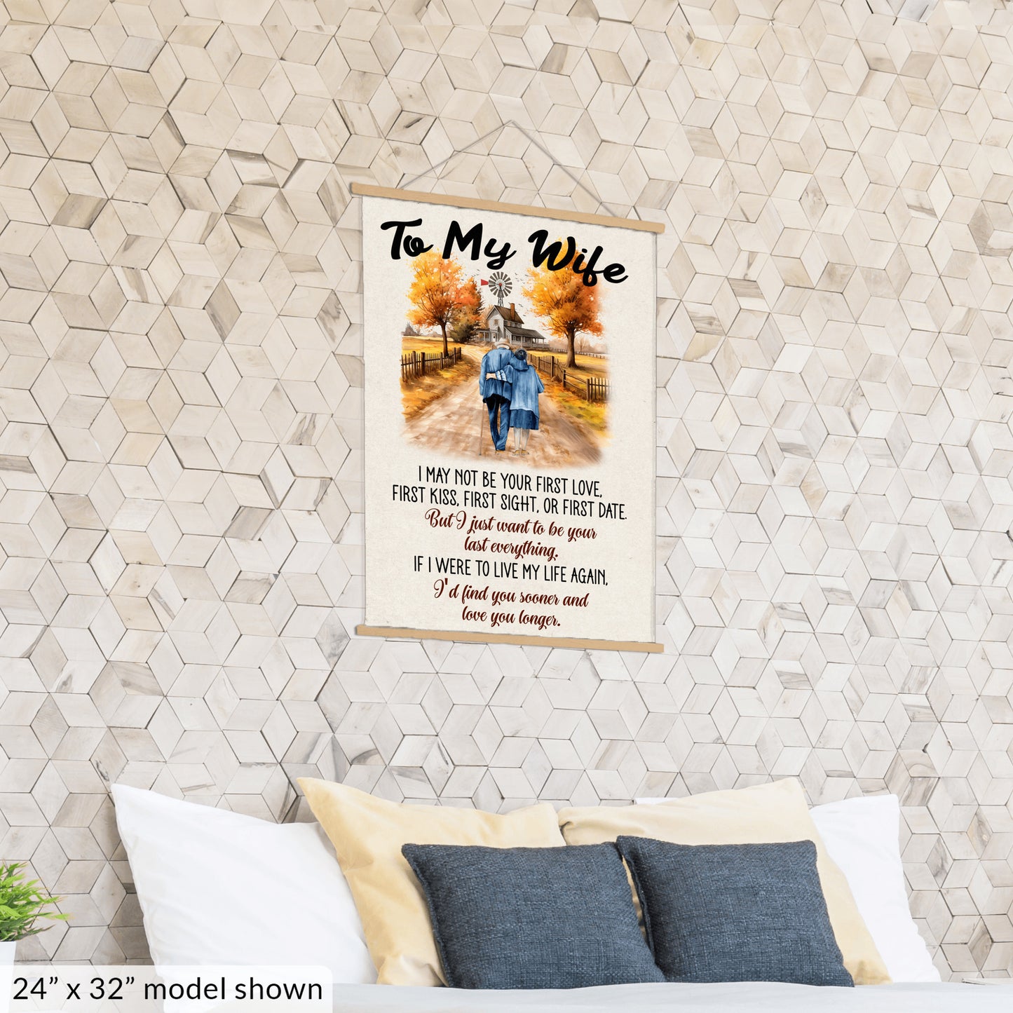 To My Wife - Your Last Everything - Hanging Canvas V2