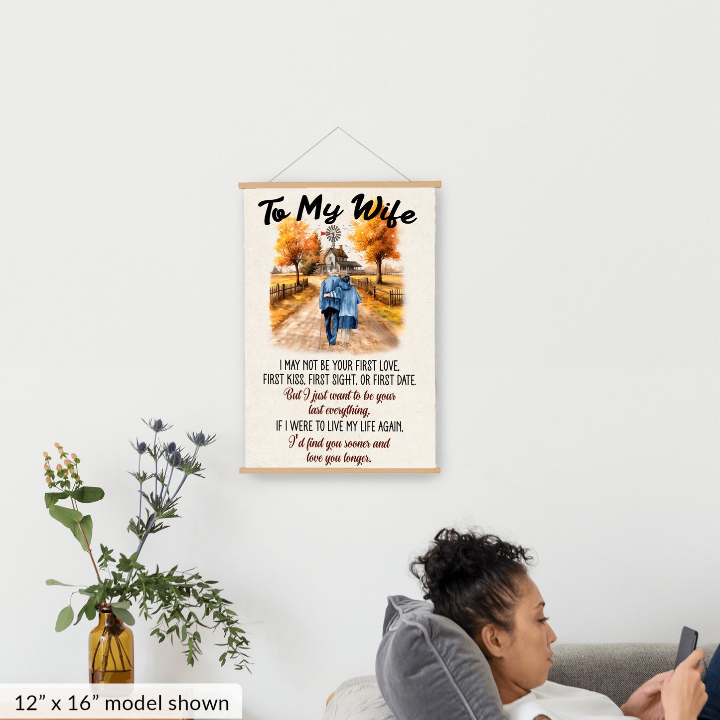 To My Wife - Your Last Everything - Hanging Canvas V2