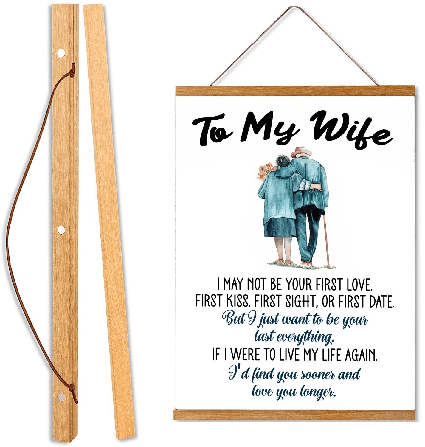 To My Wife - Your Last Everything - Hanging Canvas V3