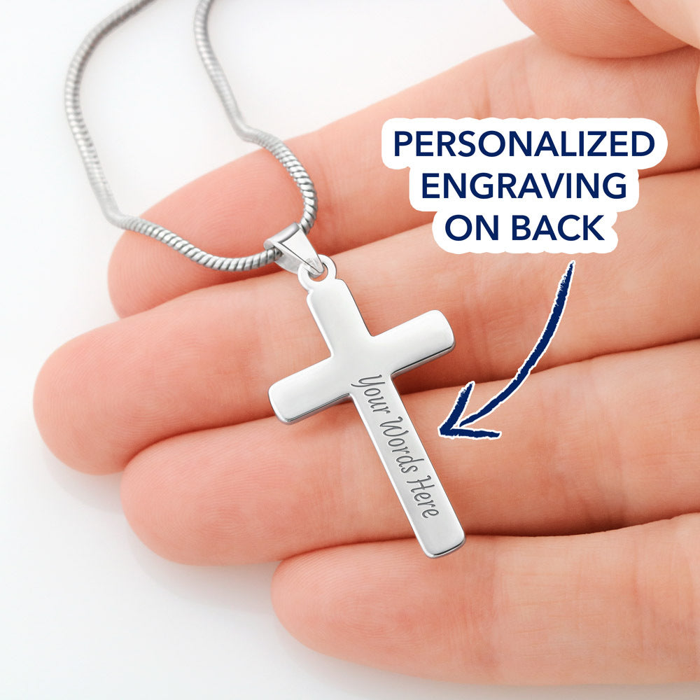 To A Very Special Grandson First Holy Communion Cross - Custom Engraving