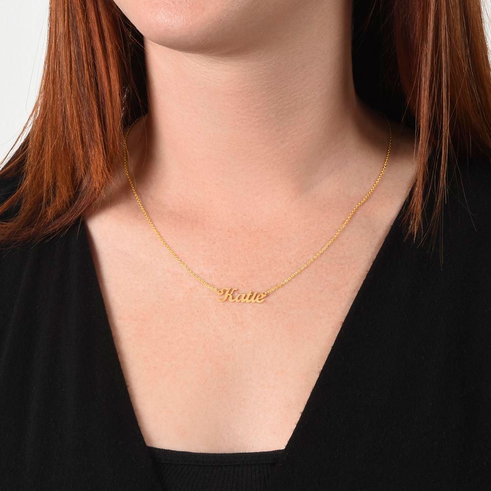 To My Beautiful Daughter Lion Name Necklace