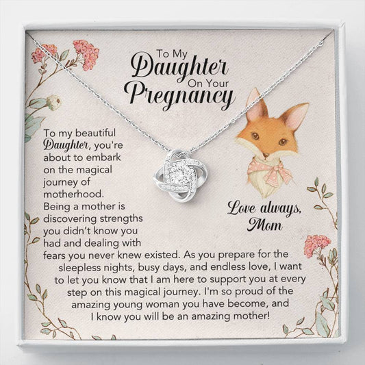 To My Daughter On Your Pregnancy Necklace