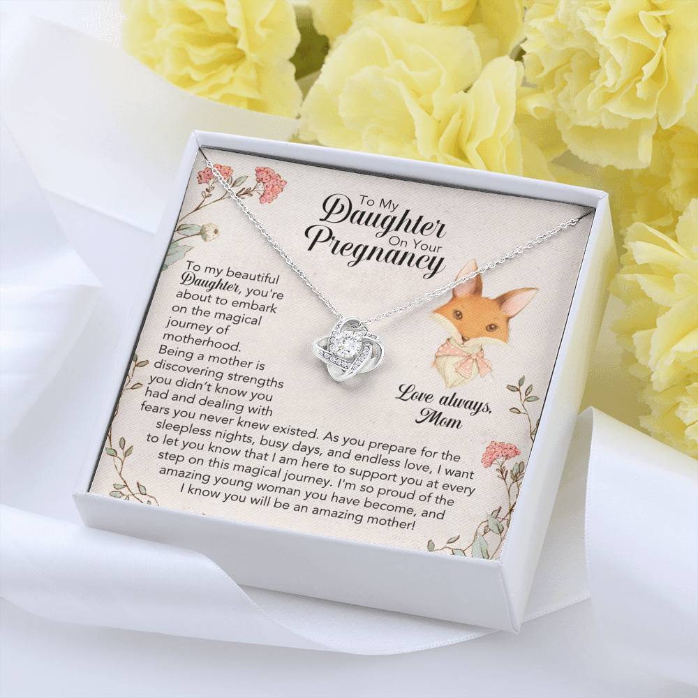 To My Daughter On Your Pregnancy Necklace