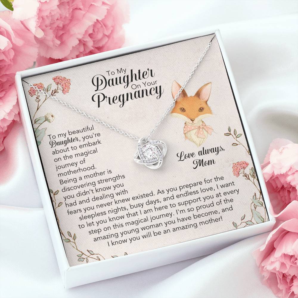 To My Daughter On Your Pregnancy Necklace