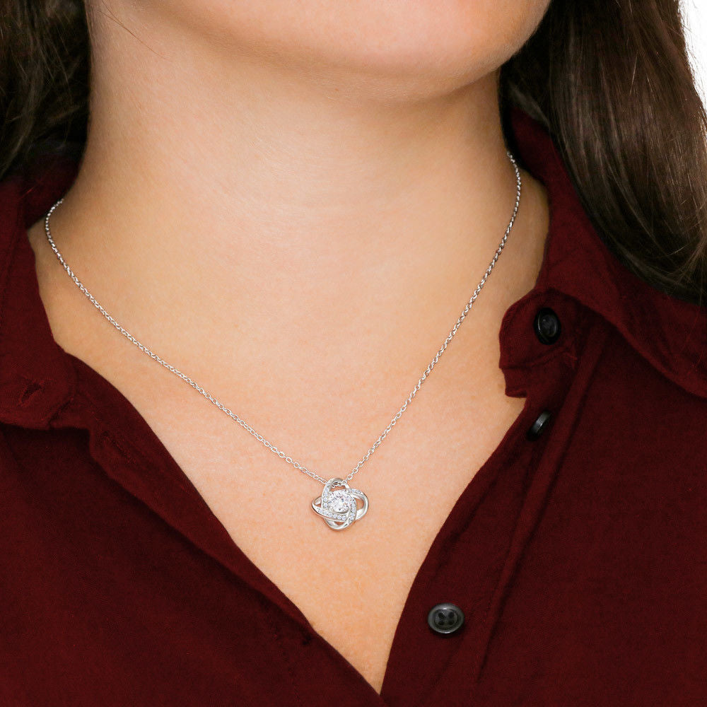 To My Amazing Granddaughter - Love Knot Necklace