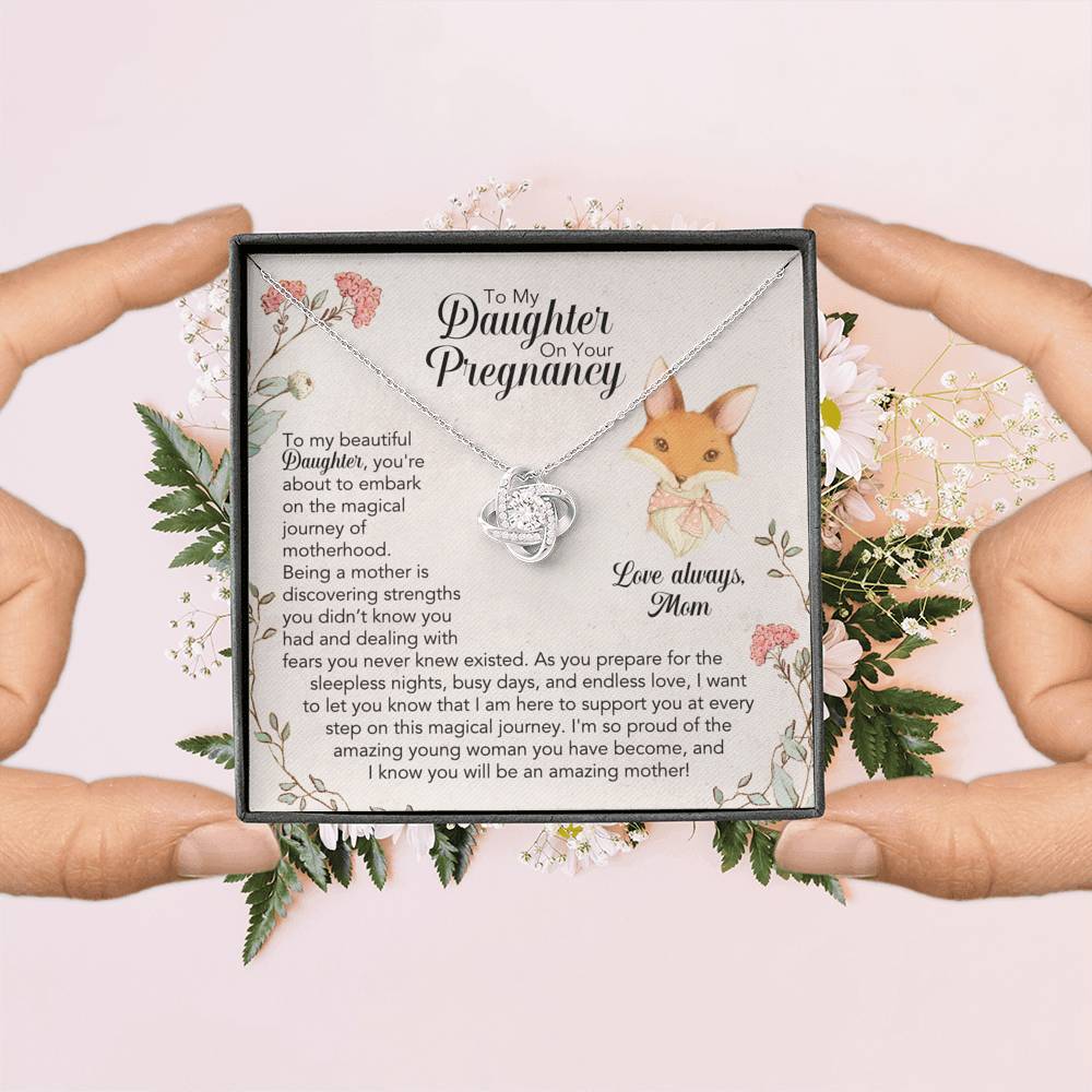 To My Daughter On Your Pregnancy Necklace