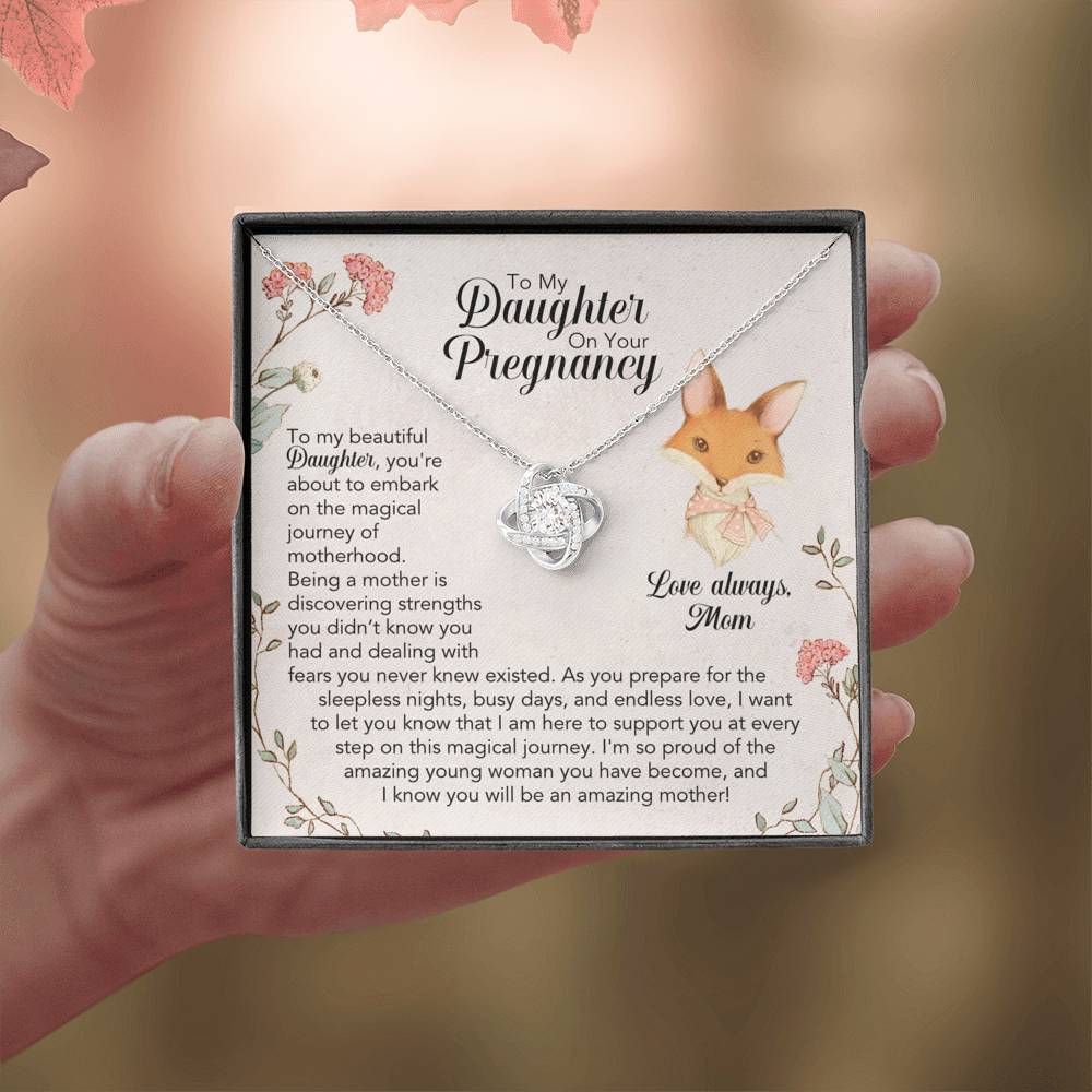 To My Daughter On Your Pregnancy Necklace