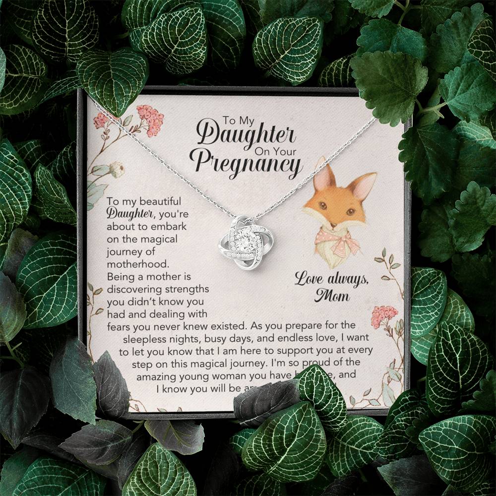 To My Daughter On Your Pregnancy Necklace