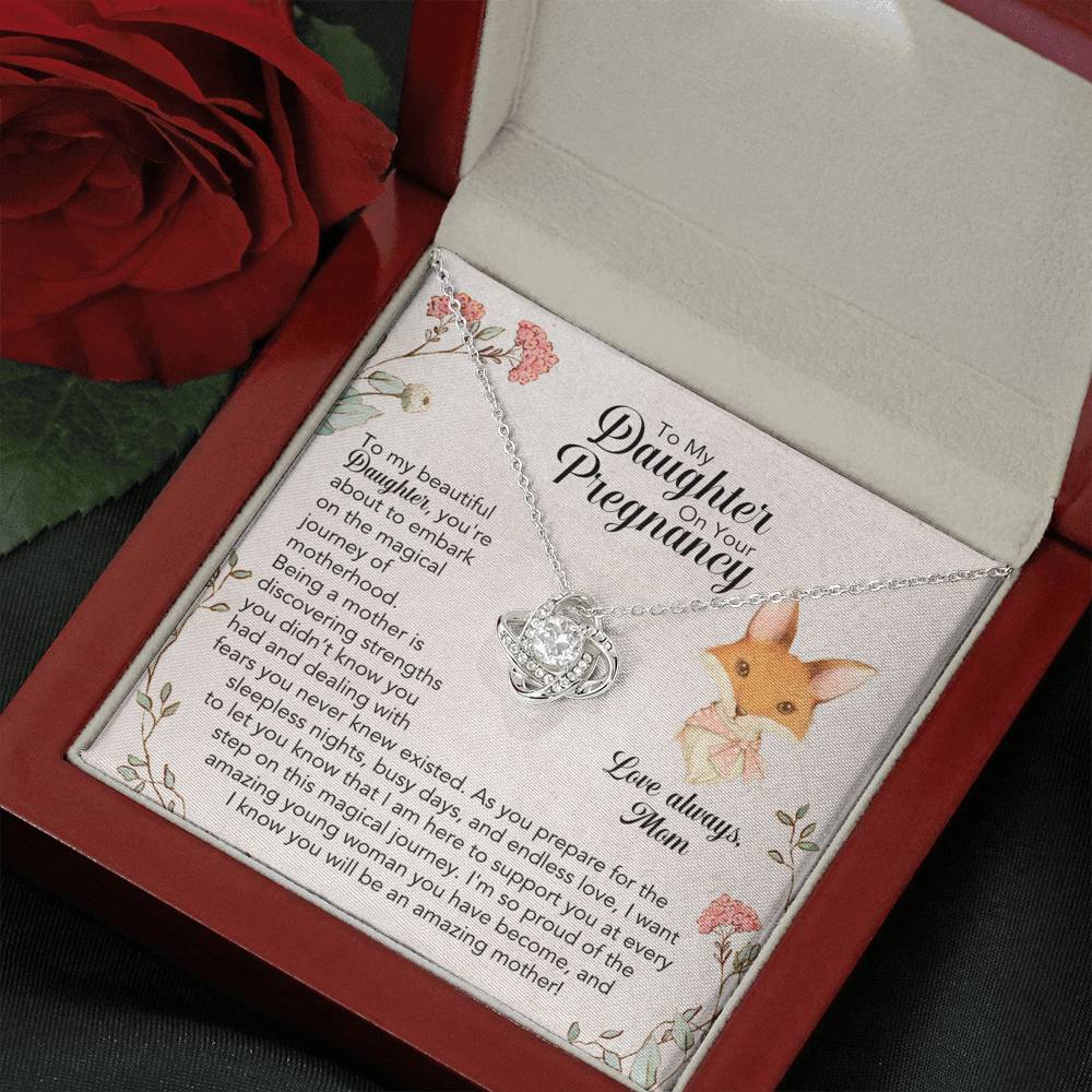 To My Daughter On Your Pregnancy Necklace