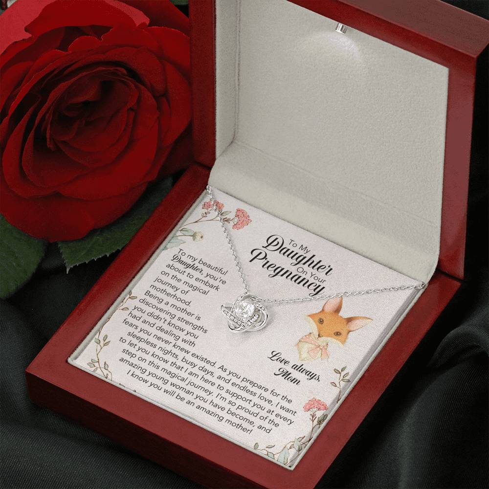 To My Daughter On Your Pregnancy Necklace