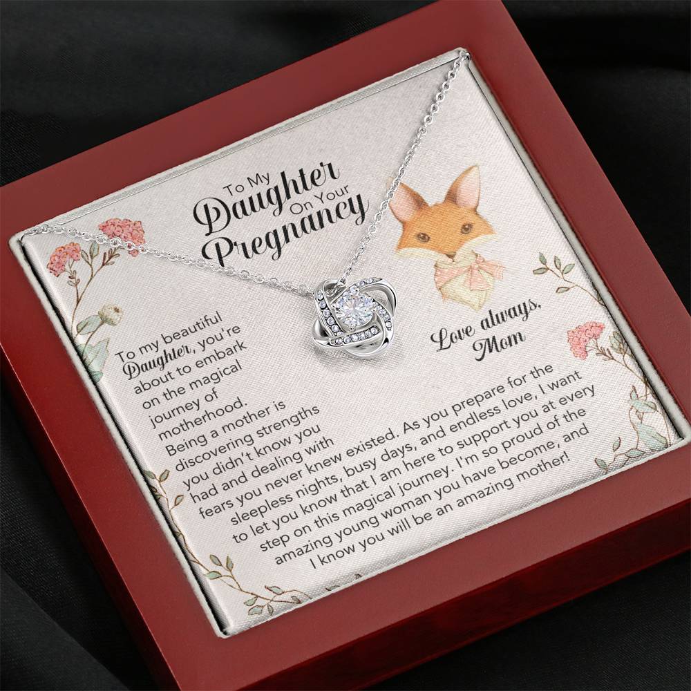 To My Daughter On Your Pregnancy Necklace
