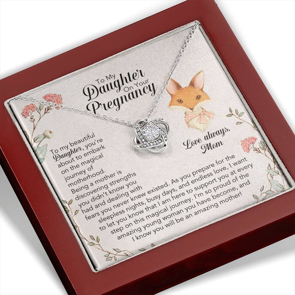 To My Daughter On Your Pregnancy Necklace