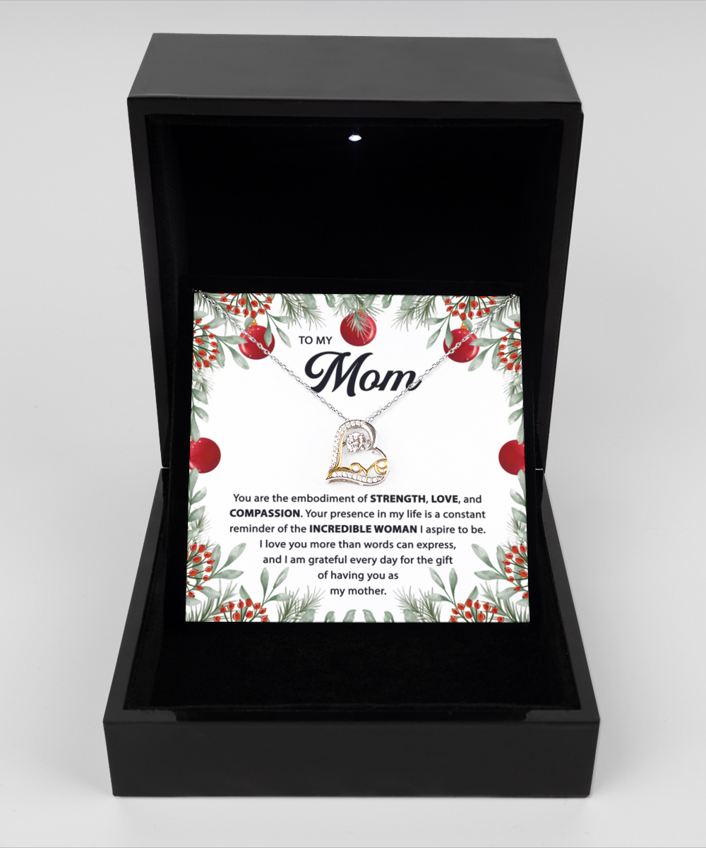 To My Mom Embodiment Of Love - Love Heart Necklace