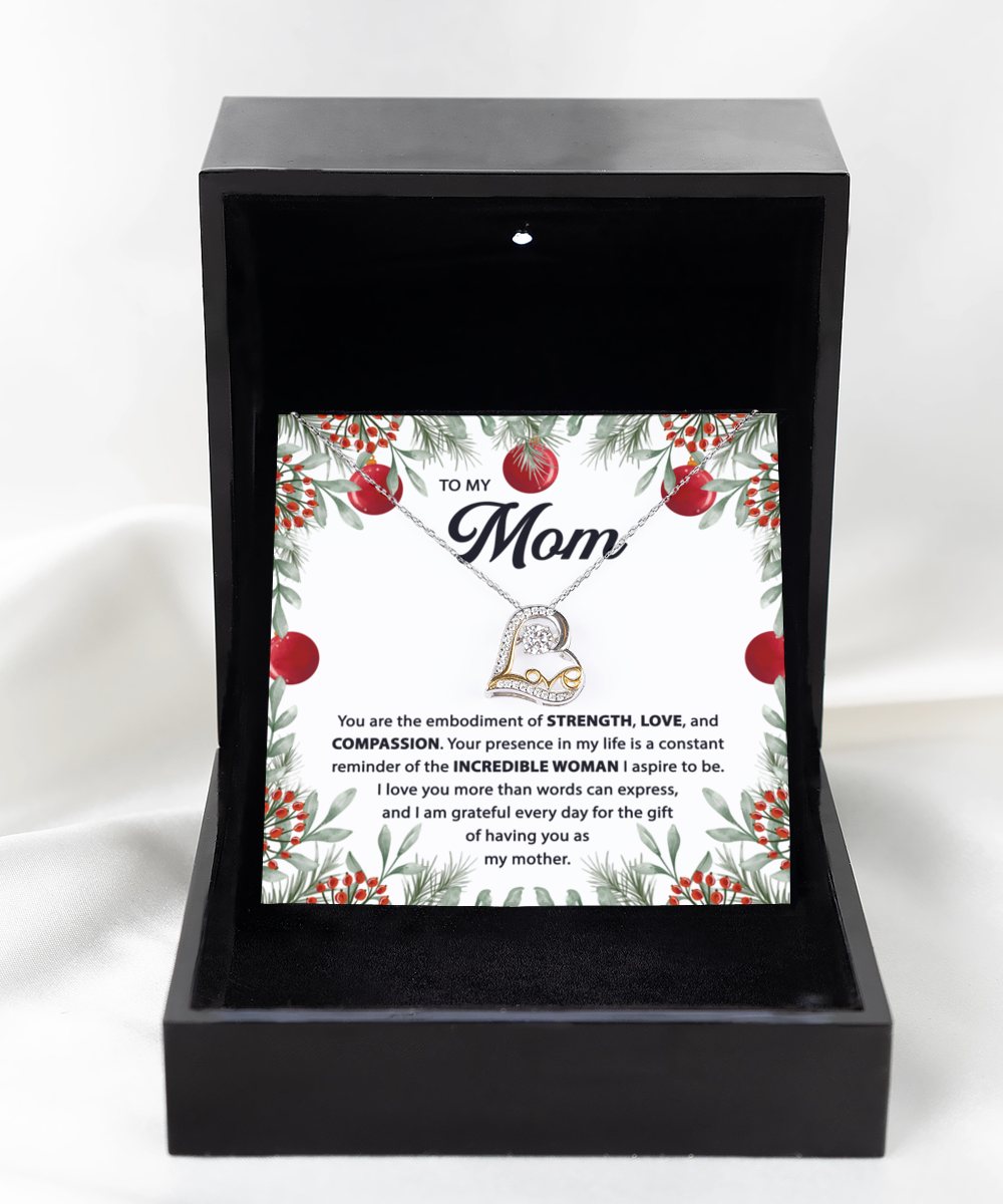 To My Mom Embodiment Of Love - Love Heart Necklace