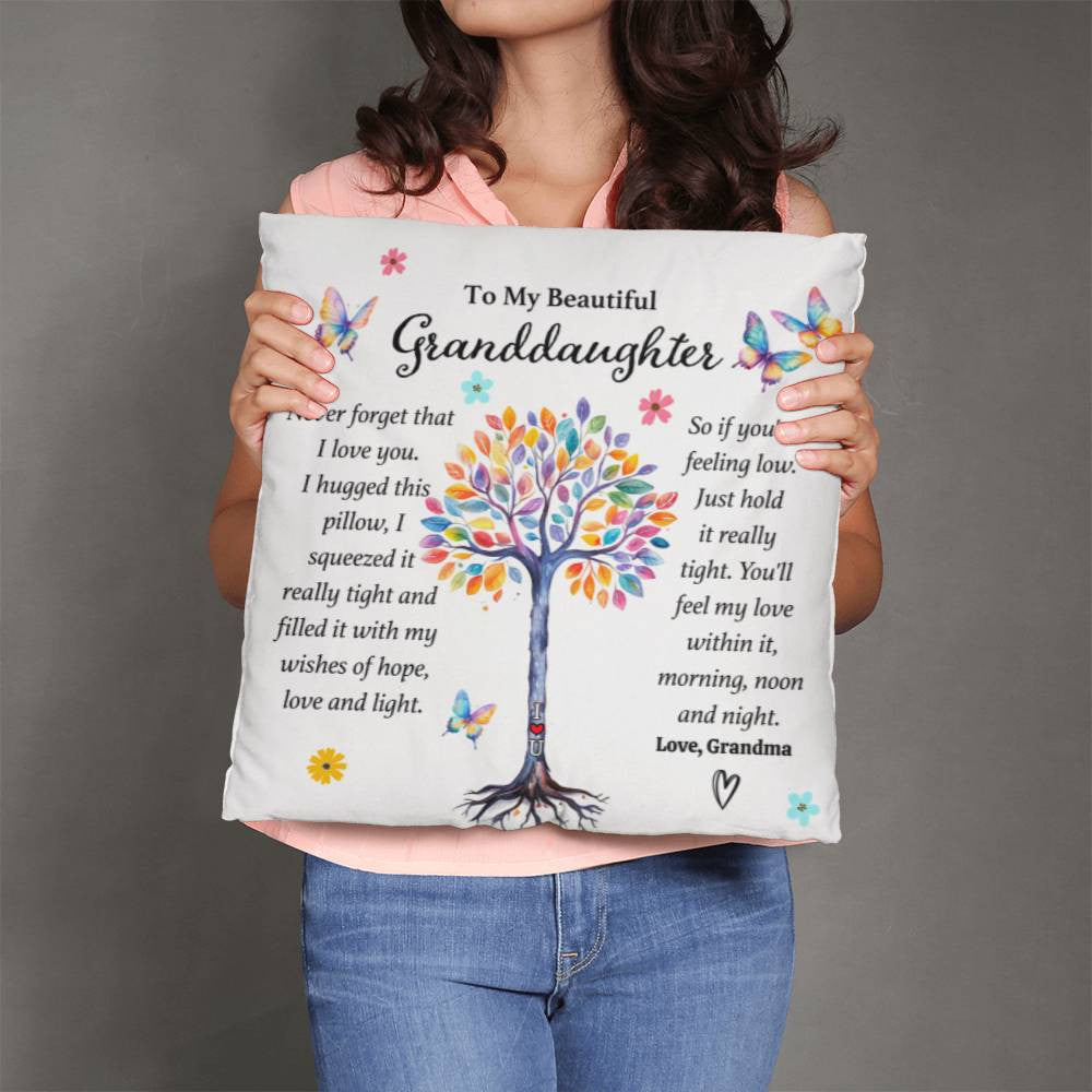 To My Granddaughter - Big Hug Pillow