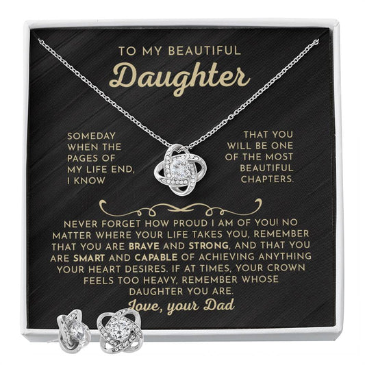 To My Daughter - Beautiful Chapters - Love Knot Set