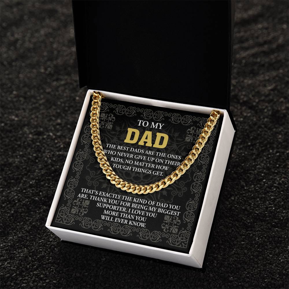 For the Dad Who Never Quit – Cuban Link Chain