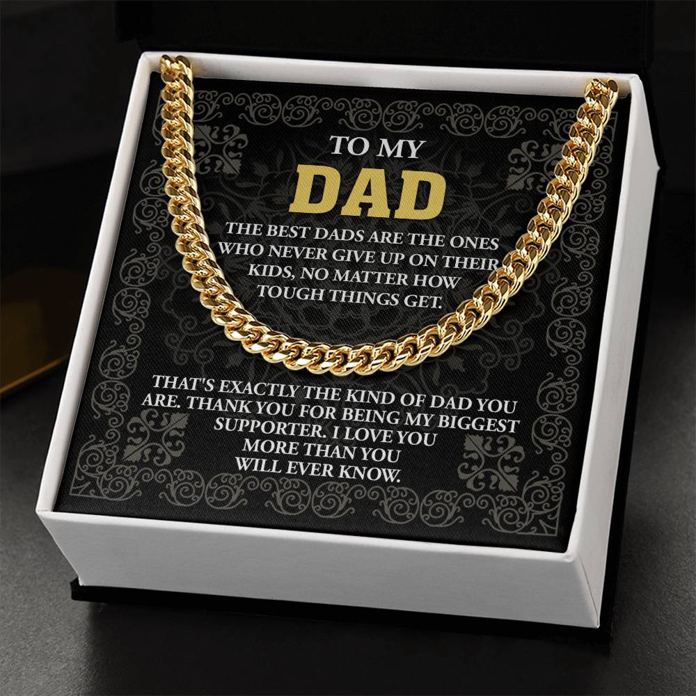 For the Dad Who Never Quit – Cuban Link Chain