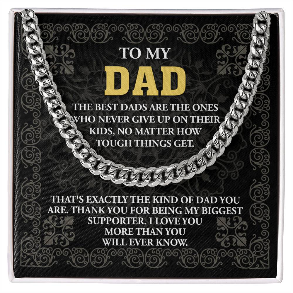For the Dad Who Never Quit – Cuban Link Chain