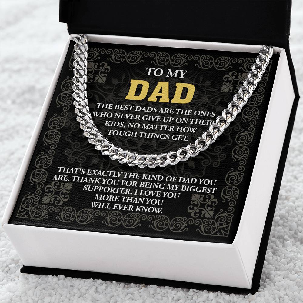 For the Dad Who Never Quit – Cuban Link Chain