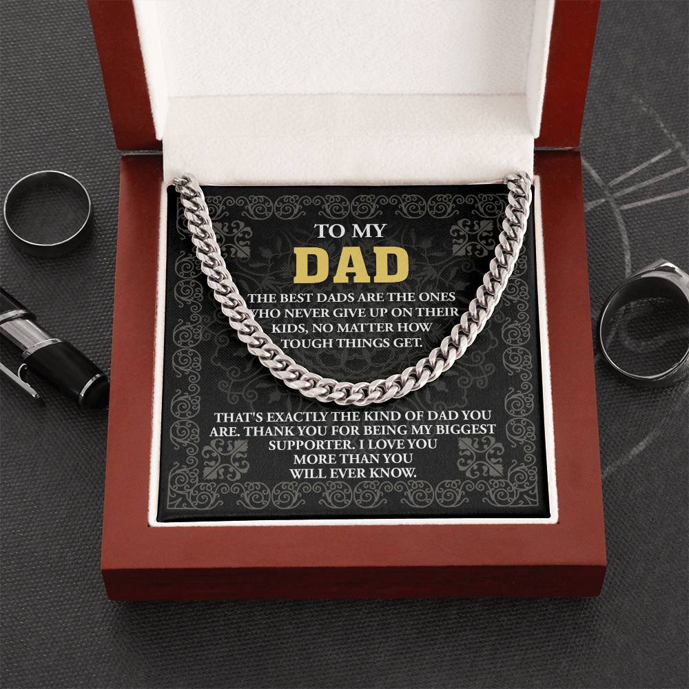 For the Dad Who Never Quit – Cuban Link Chain