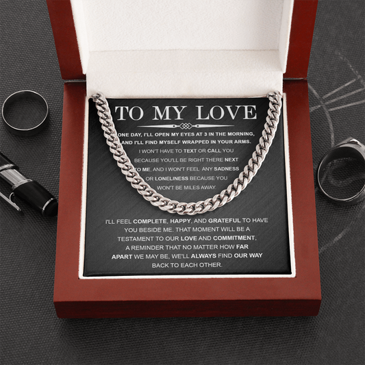 To My Love – Cuban Link Chain