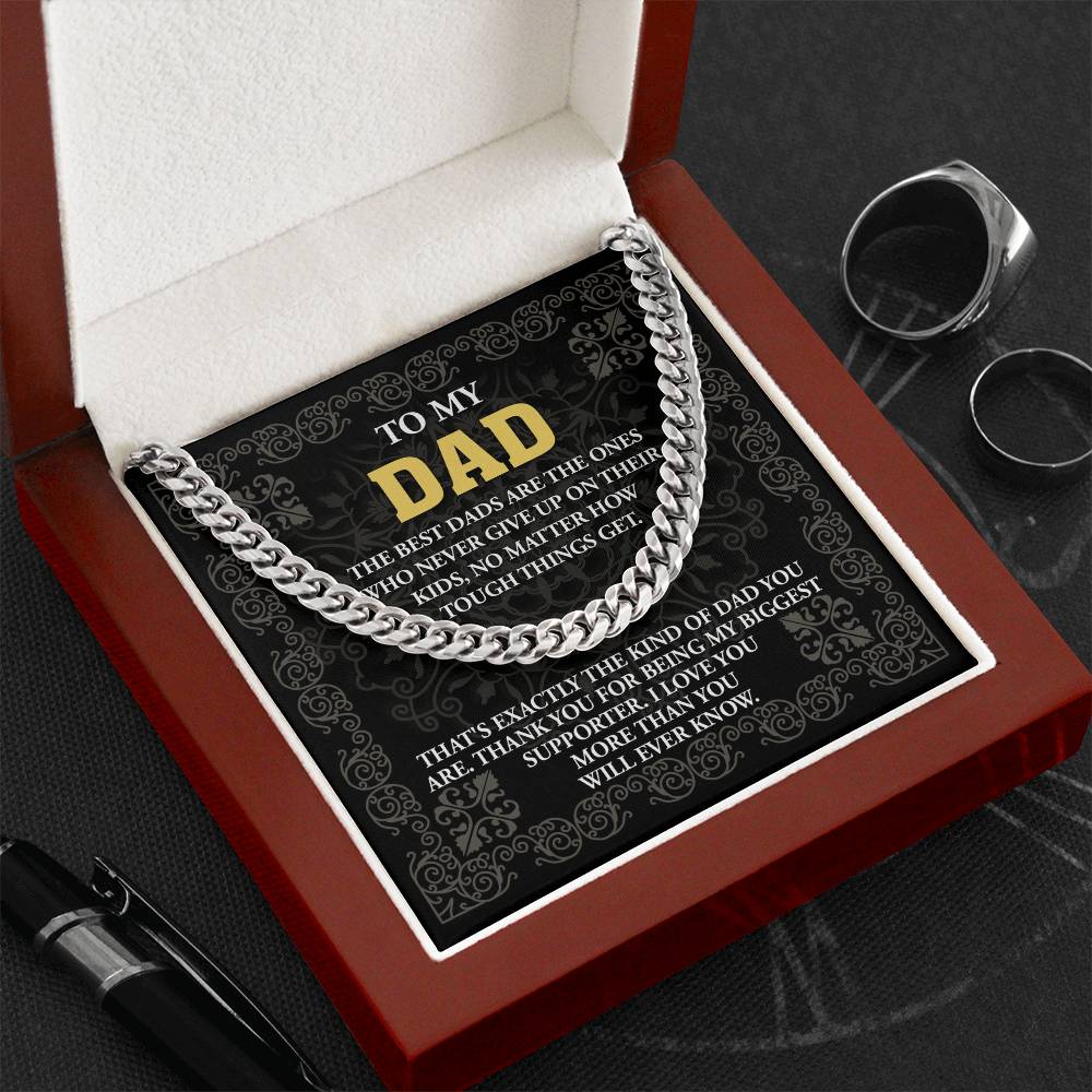 For the Dad Who Never Quit – Cuban Link Chain
