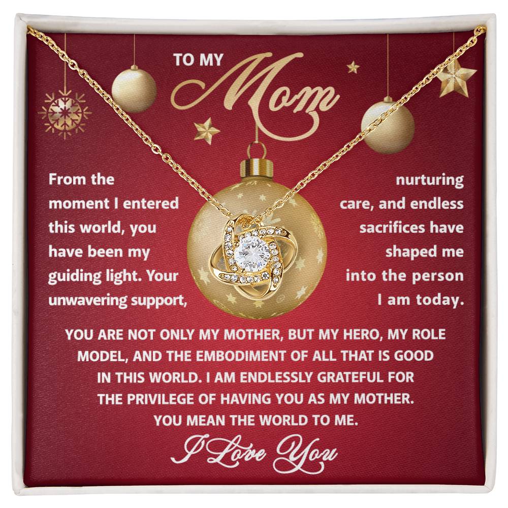 To My Mom - Role Model - Love Knot Necklace